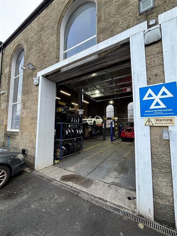 Mechanic working on a car